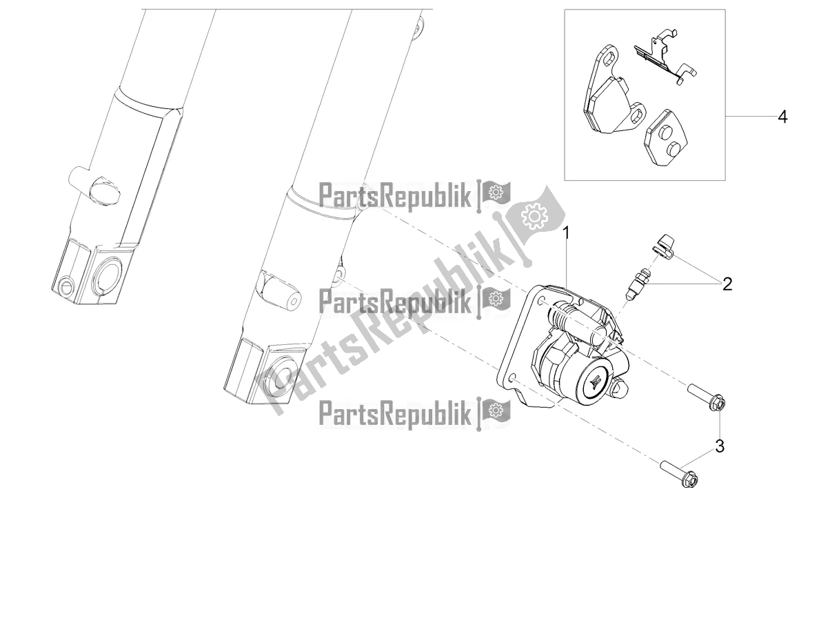 Toutes les pièces pour le étrier De Frein Avant du Aprilia SX 50 LOW Seat 2021