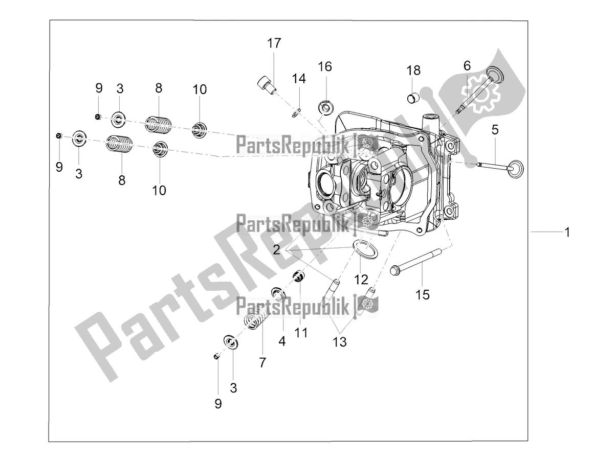 Tutte le parti per il Testata - Valvole del Aprilia SXR 160 Bsvi ABS Latam 2021