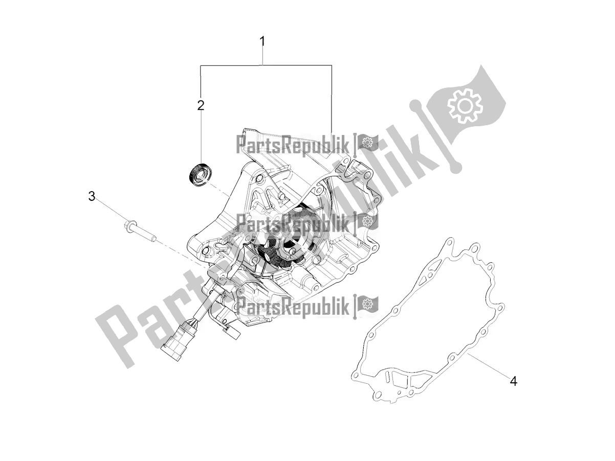 Tutte le parti per il Coperchio Del Volano del Aprilia SXR 160 Bsvi ABS Latam 2022