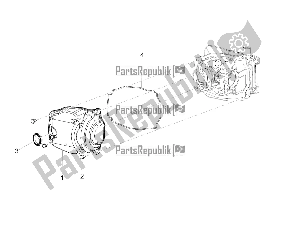 Toutes les pièces pour le Couverture De Tête du Aprilia SXR 160 Bsvi ABS Latam 2022