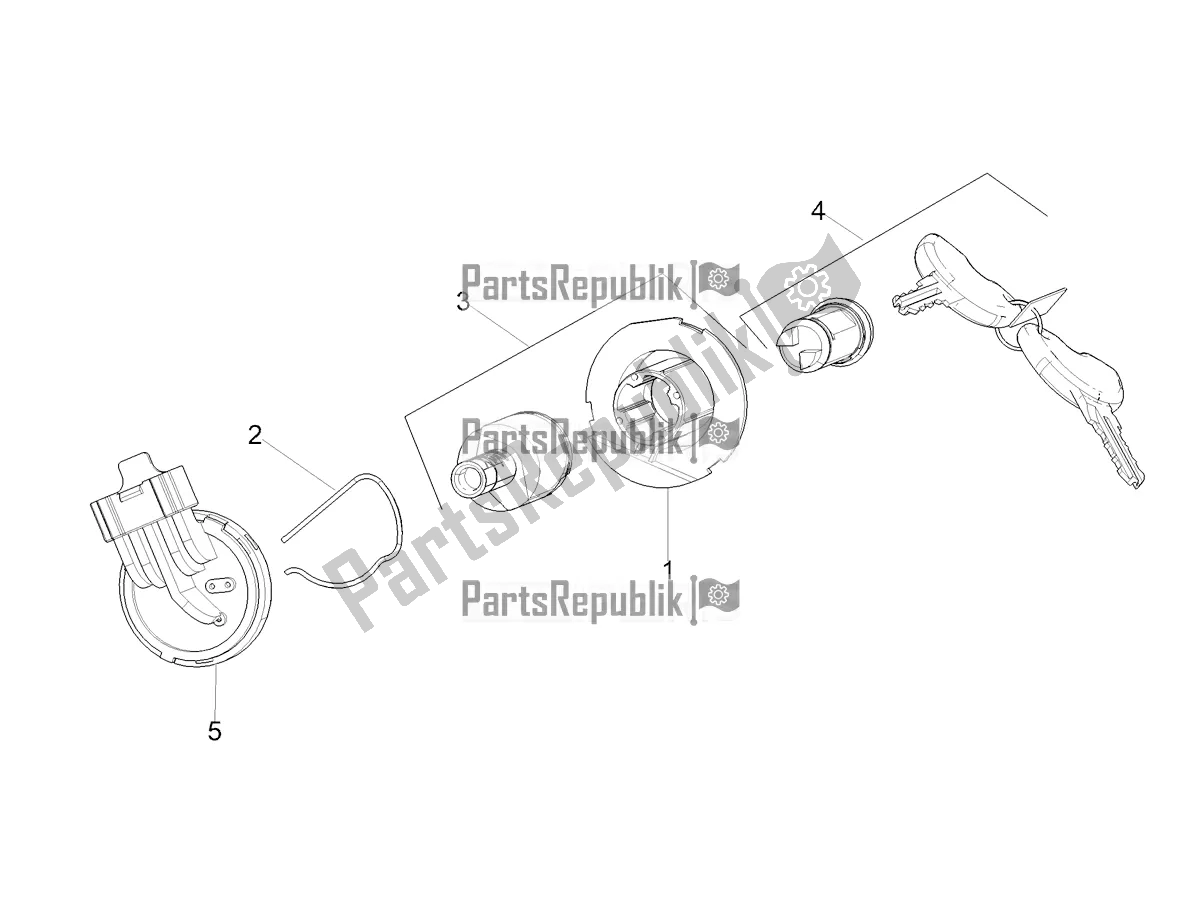 All parts for the Locks of the Aprilia SXR 160 Bsvi ABS Latam 2022