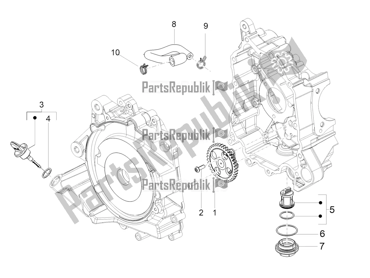 Toutes les pièces pour le La Pompe à Huile du Aprilia SXR 50 4T 3V E5 HE NEW Comfort 2021