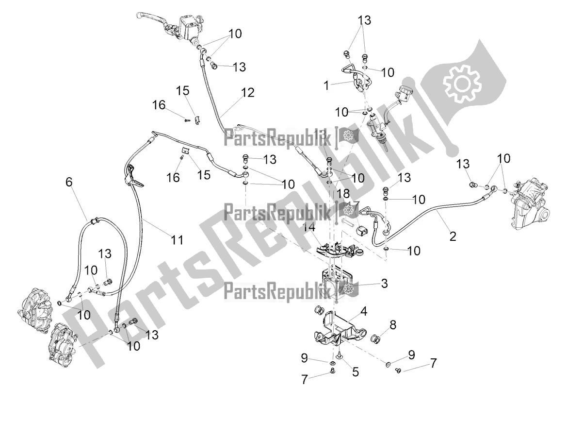 All parts for the Abs Brake System of the Aprilia Tuareg 660 ABS 2021