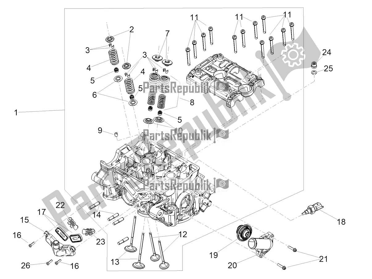 Tutte le parti per il Testata - Valvole del Aprilia Tuareg 660 ABS 2021