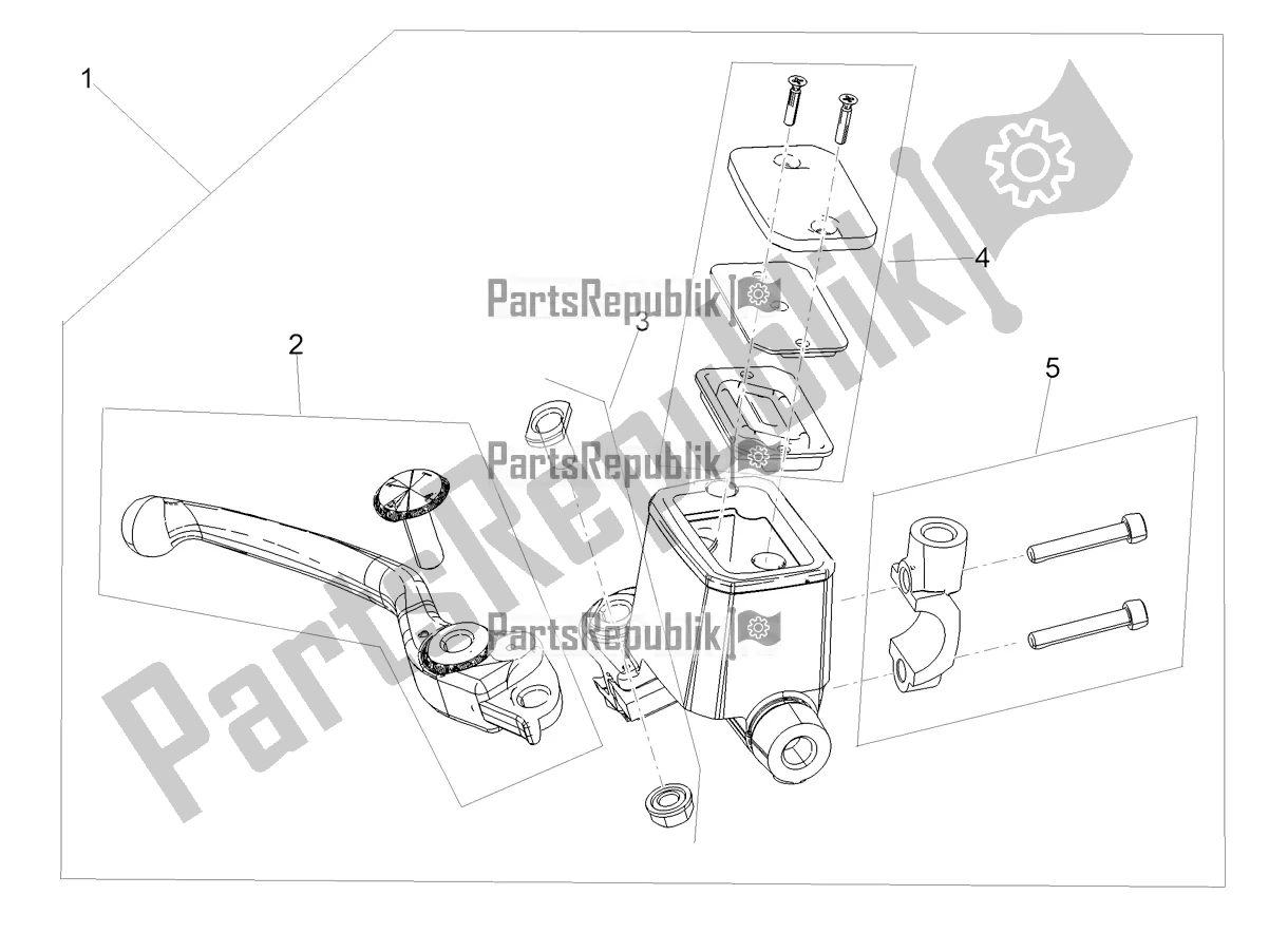 All parts for the Front Master Cilinder of the Aprilia Tuareg 660 ABS 2021