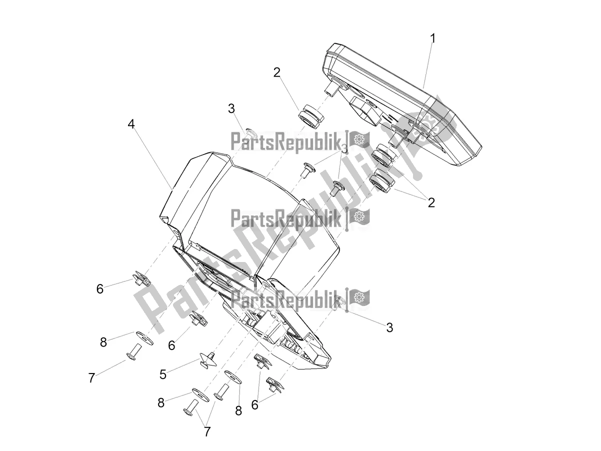 Todas as partes de Instrumentos do Aprilia Tuareg 660 ABS 2021