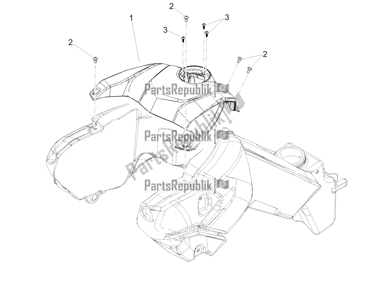 Toutes les pièces pour le Couvercle De Réservoir du Aprilia Tuareg 660 ABS 2021