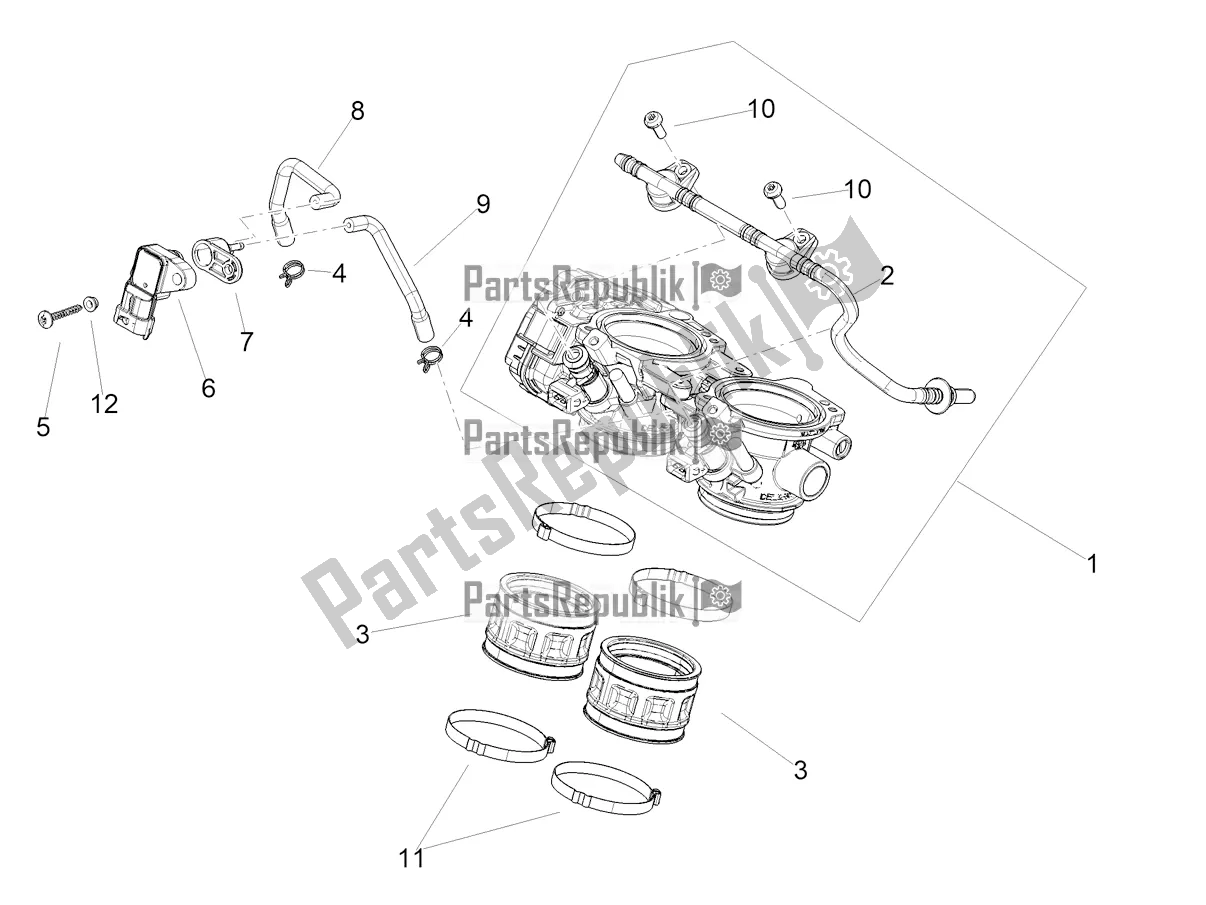 All parts for the Throttle Body of the Aprilia Tuareg 660 ABS 2021