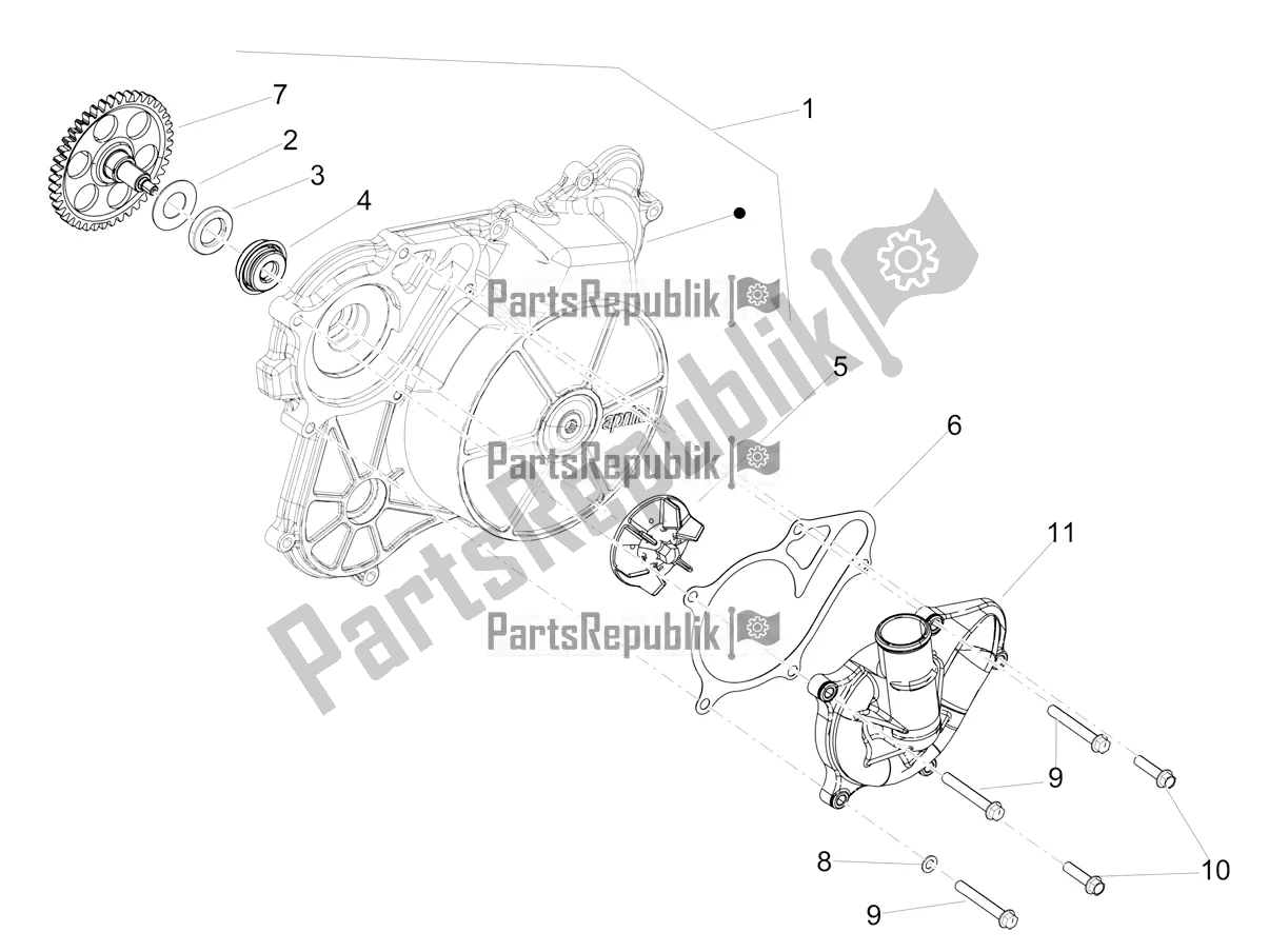 Toutes les pièces pour le Pompe à Eau du Aprilia Tuareg 660 ABS 2021