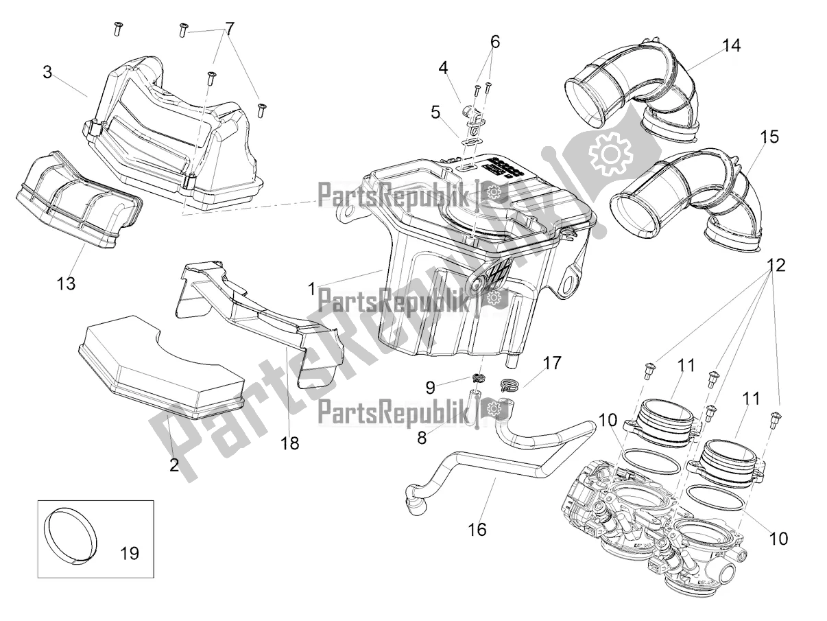 Alle Teile für das Luft Box des Aprilia Tuareg 660 ABS 2022