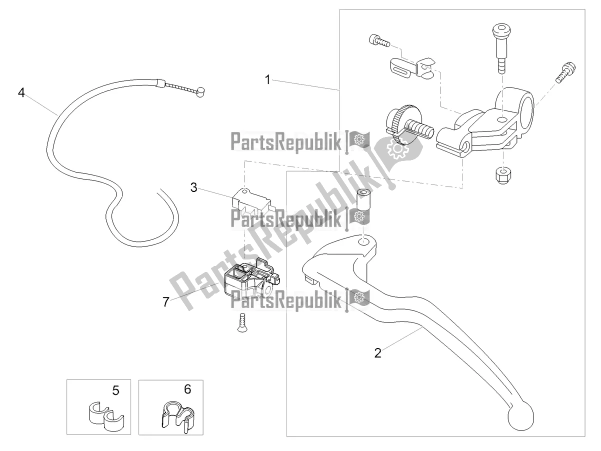 All parts for the Clutch Control of the Aprilia Tuareg 660 ABS 2022