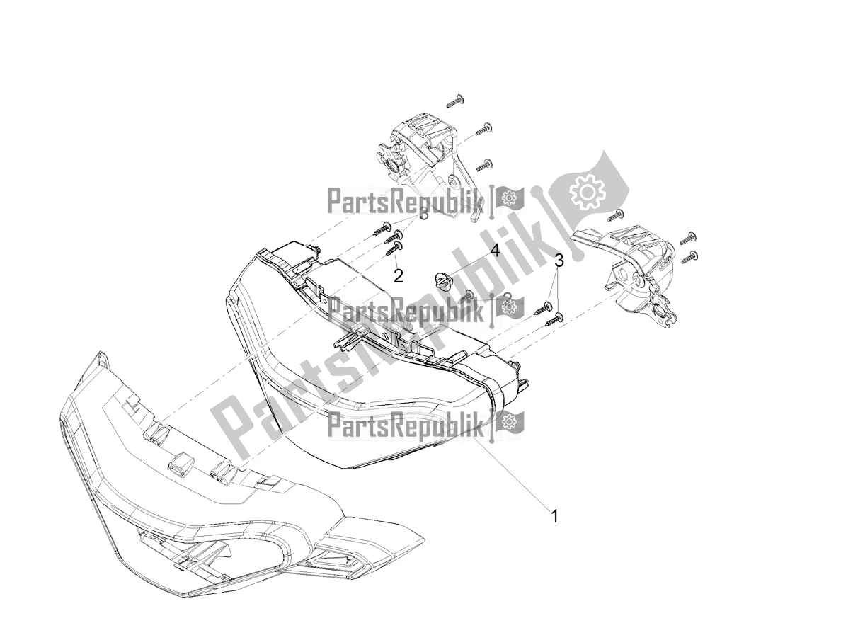 All parts for the Front Lights of the Aprilia Tuareg 660 ABS 2022