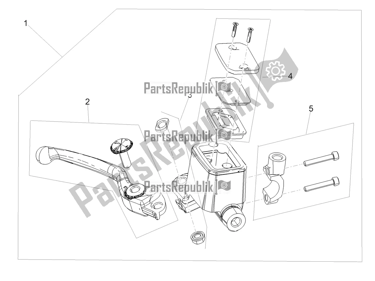 Alle Teile für das Vorderer Hauptzylinder des Aprilia Tuareg 660 ABS 2022