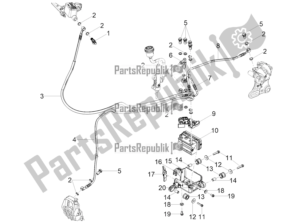 Toutes les pièces pour le Système De Freinage Abs du Aprilia Tuono 125 2021