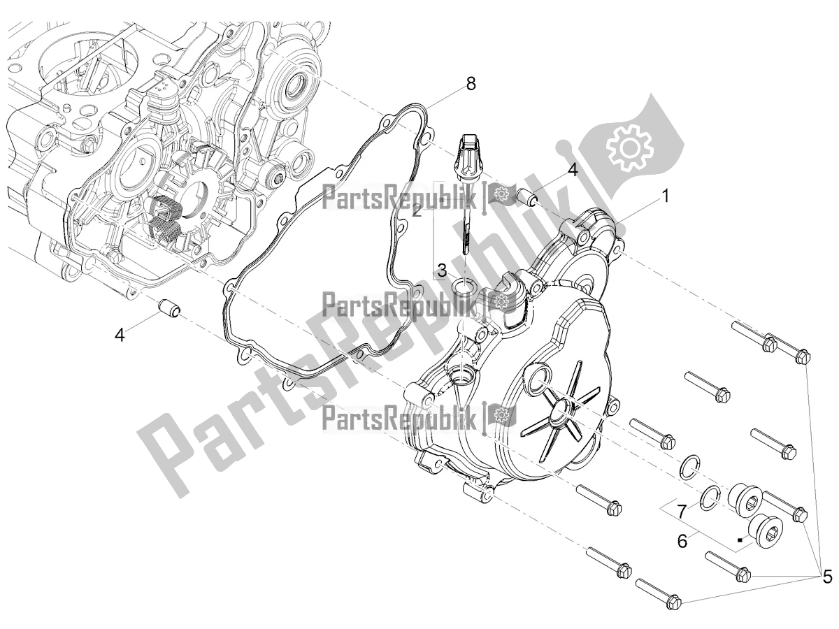 Toutes les pièces pour le Couvercle De Volant du Aprilia Tuono 125 2022