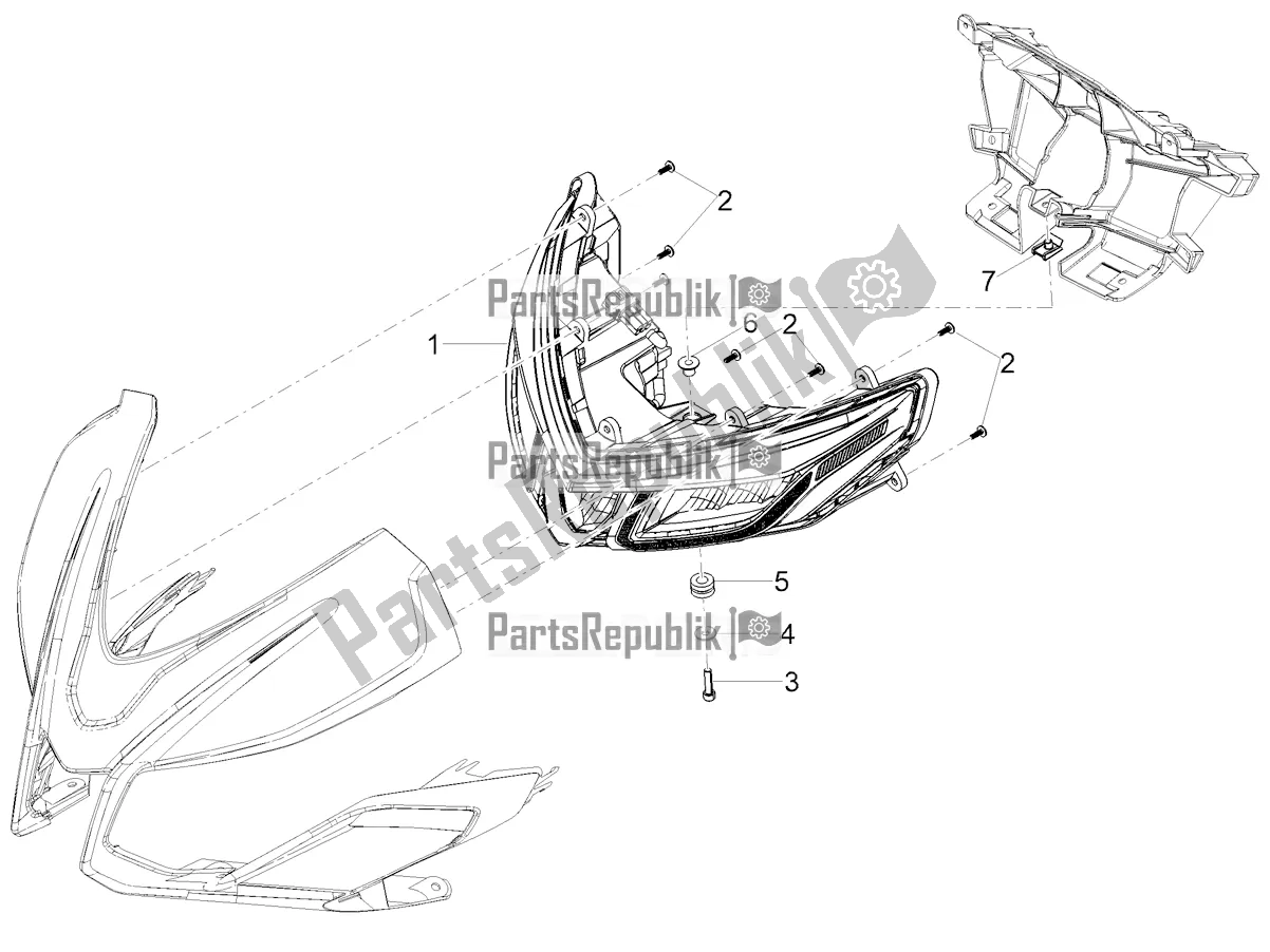 Todas las partes para Luces Delanteras de Aprilia Tuono 125 2022