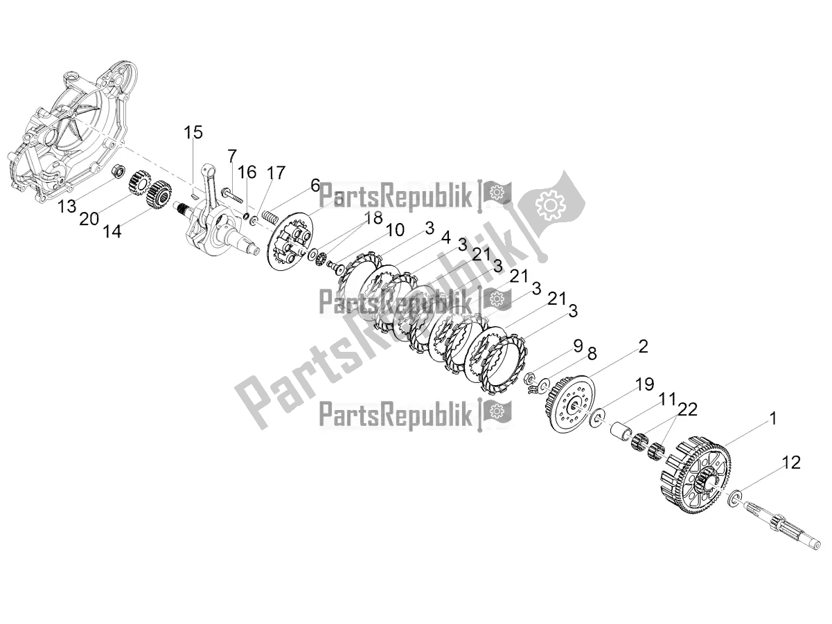 Todas las partes para Embrague de Aprilia Tuono 125 4T 2018