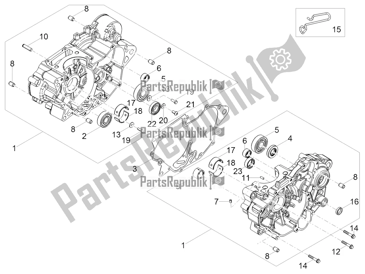 Toutes les pièces pour le Carters I du Aprilia Tuono 125 4T 2018