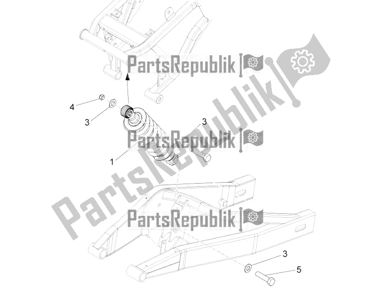 Tutte le parti per il Ammortizzatore del Aprilia Tuono 125 4T 2018