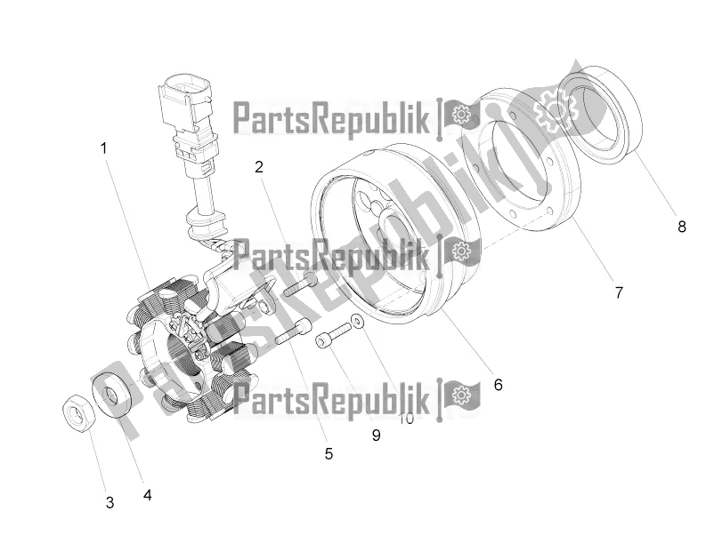 Toutes les pièces pour le Unité Magnéto Assy / Allumage Cdi du Aprilia Tuono 125 4T 2019