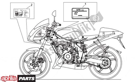 All parts for the Bordje En Leiding of the Aprilia Tuono 350 2003 - 2004