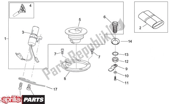 Todas as partes de Conjunto De Slots do Aprilia Tuono 350 2003 - 2004