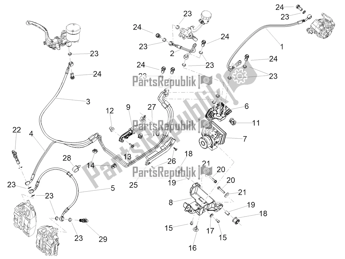 Toutes les pièces pour le Système De Freinage Abs du Aprilia Tuono 660 2021