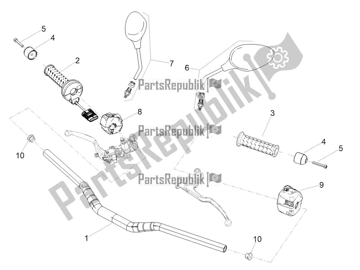 Toutes les pièces pour le Guidon - Commandes du Aprilia Tuono 660 2021