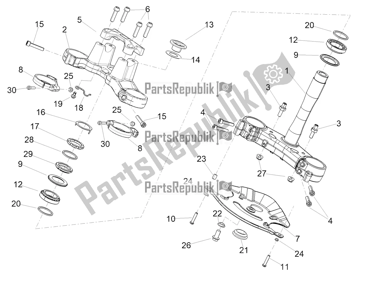 Alle Teile für das Lenkung des Aprilia Tuono 660 2021