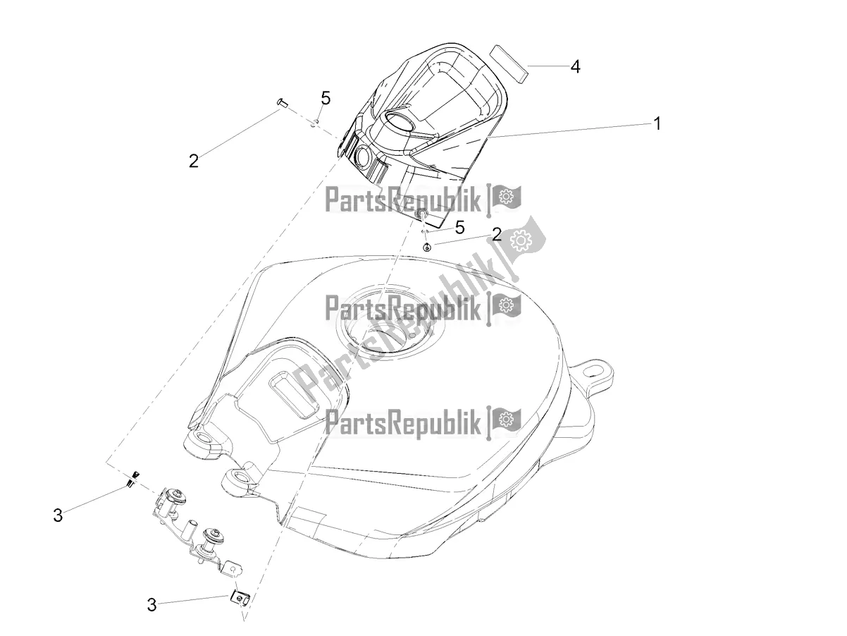 Tutte le parti per il Coperchio Del Serbatoio del Aprilia Tuono 660 2021