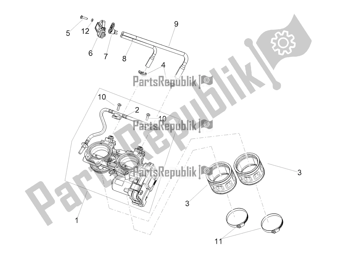 All parts for the Throttle Body of the Aprilia Tuono 660 2021