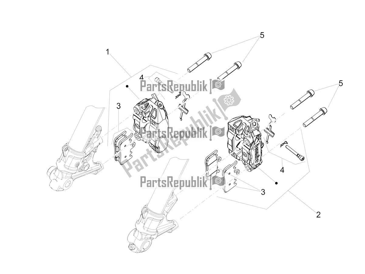 Alle Teile für das Bremssattel Vorne des Aprilia Tuono 660 2022