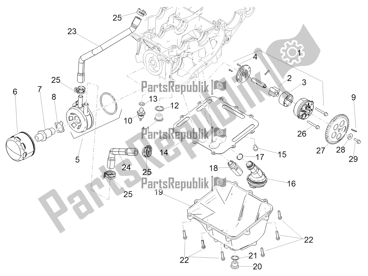 Toutes les pièces pour le Lubrification du Aprilia Tuono 660 2022