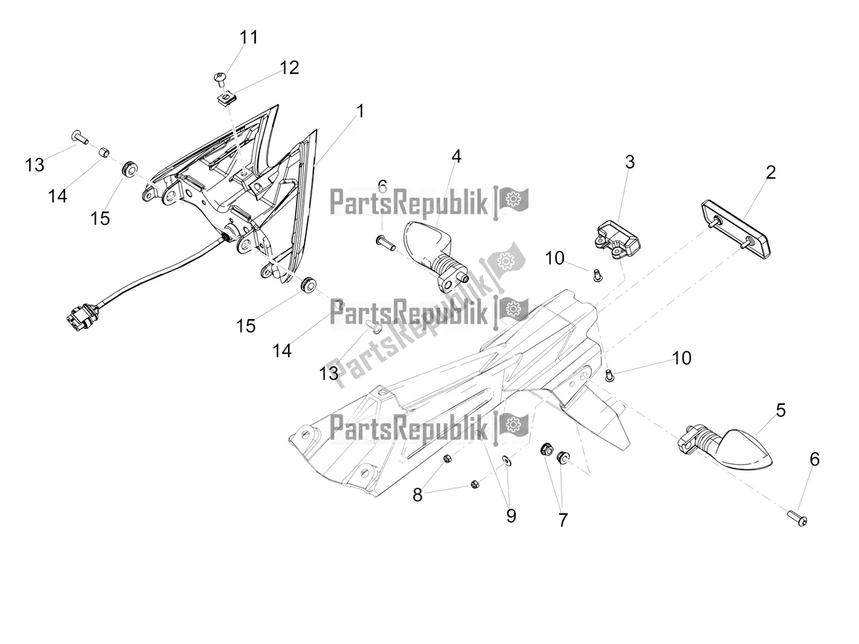Tutte le parti per il Luci Posteriori del Aprilia Tuono 660 2022