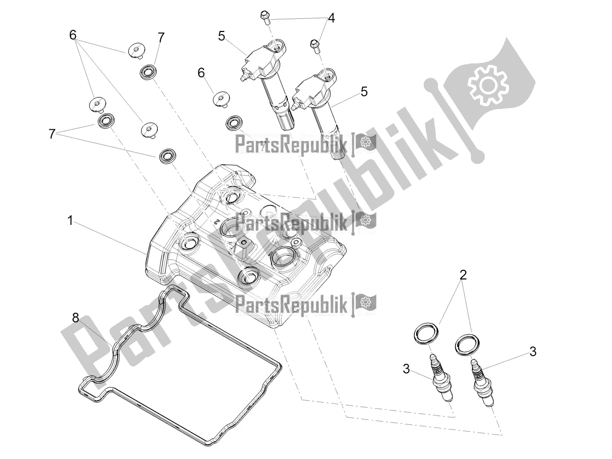 Tutte le parti per il Copricapo del Aprilia Tuono 660 Apac 2021