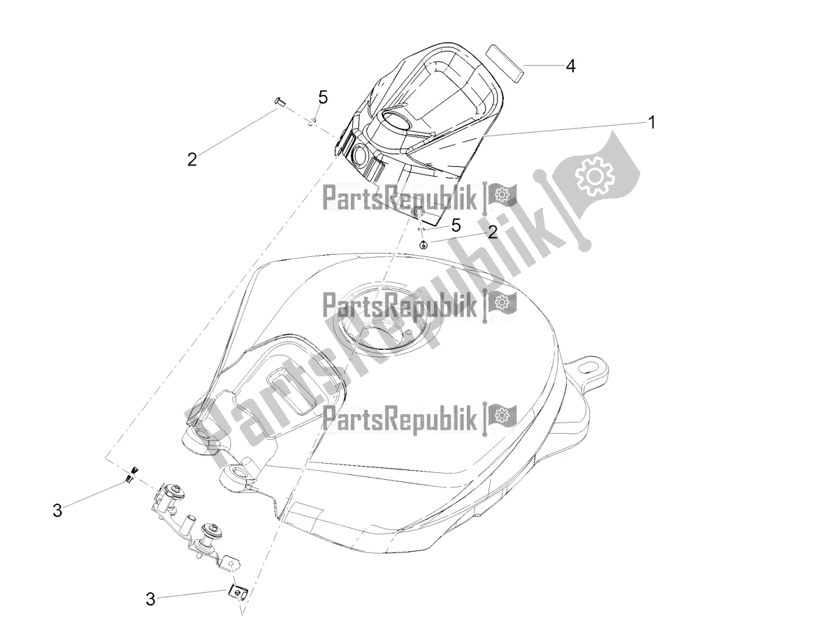 Alle Teile für das Tankdeckel des Aprilia Tuono 660 Apac 2021