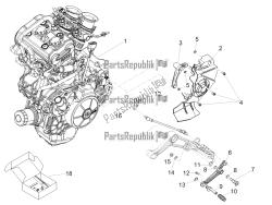 alavanca parcial de completação do motor