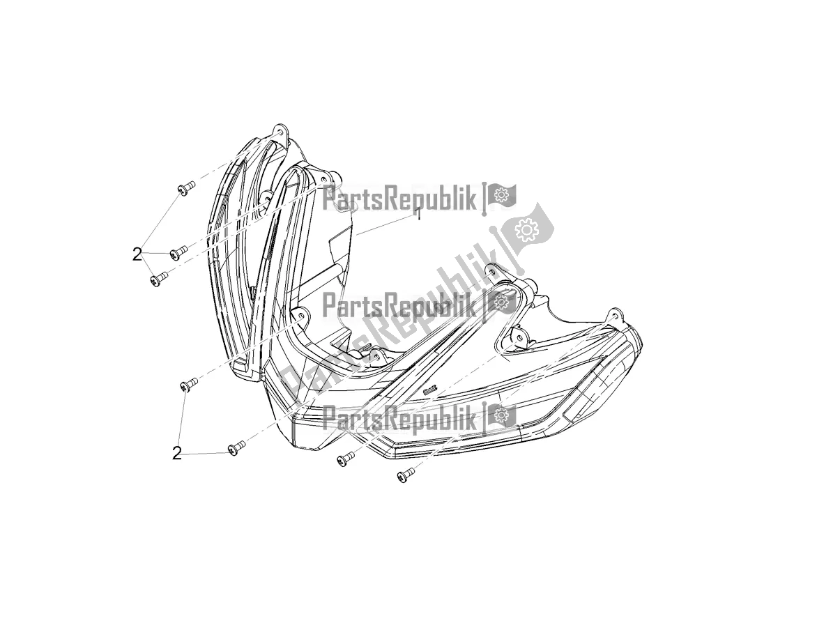 Tutte le parti per il Luci Anteriori del Aprilia Tuono 660 Apac 2022