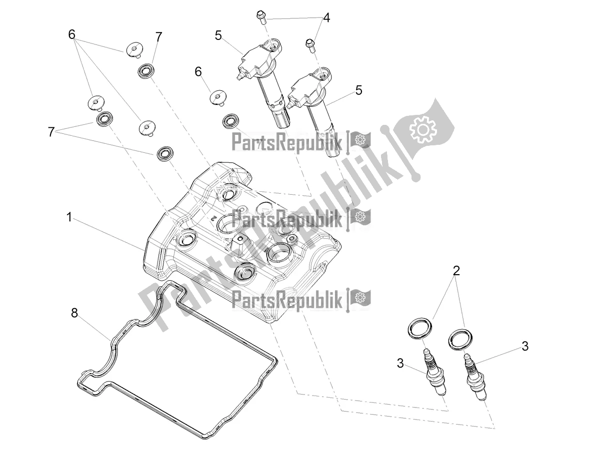 Tutte le parti per il Copricapo del Aprilia Tuono 660 Apac 2022