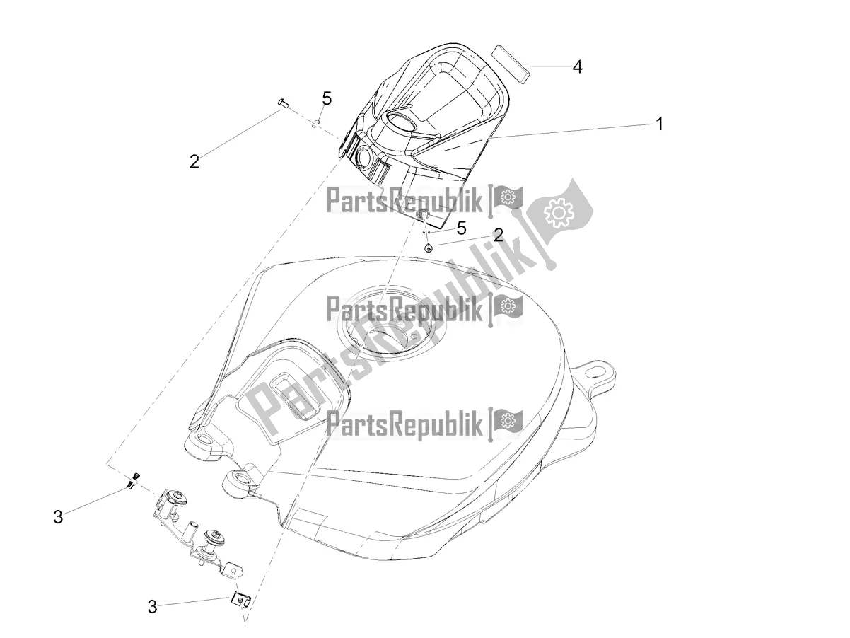 Toutes les pièces pour le Couvercle De Réservoir du Aprilia Tuono 660 Apac 2022