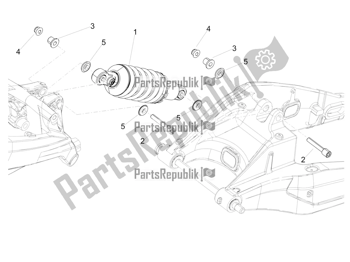 Tutte le parti per il Ammortizzatore del Aprilia Tuono 660 USA 2021