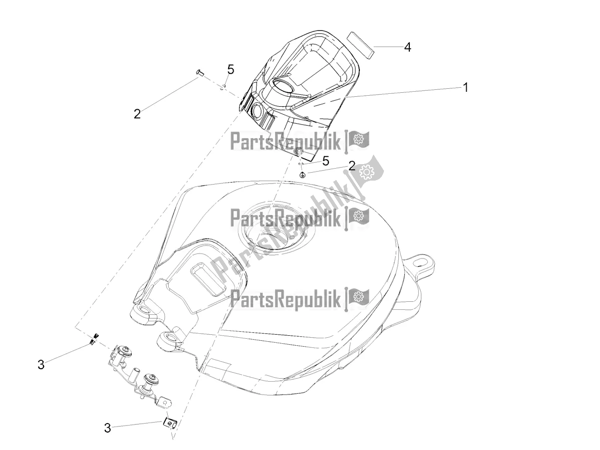 Toutes les pièces pour le Couvercle De Réservoir du Aprilia Tuono 660 USA 2021