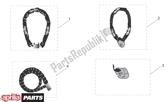 Todas las partes para Hangslot de Aprilia Tuono R-factory 20 1000 2006 - 2007