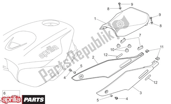 Alle Teile für das Zitje des Aprilia Tuono R-factory 20 1000 2006 - 2007