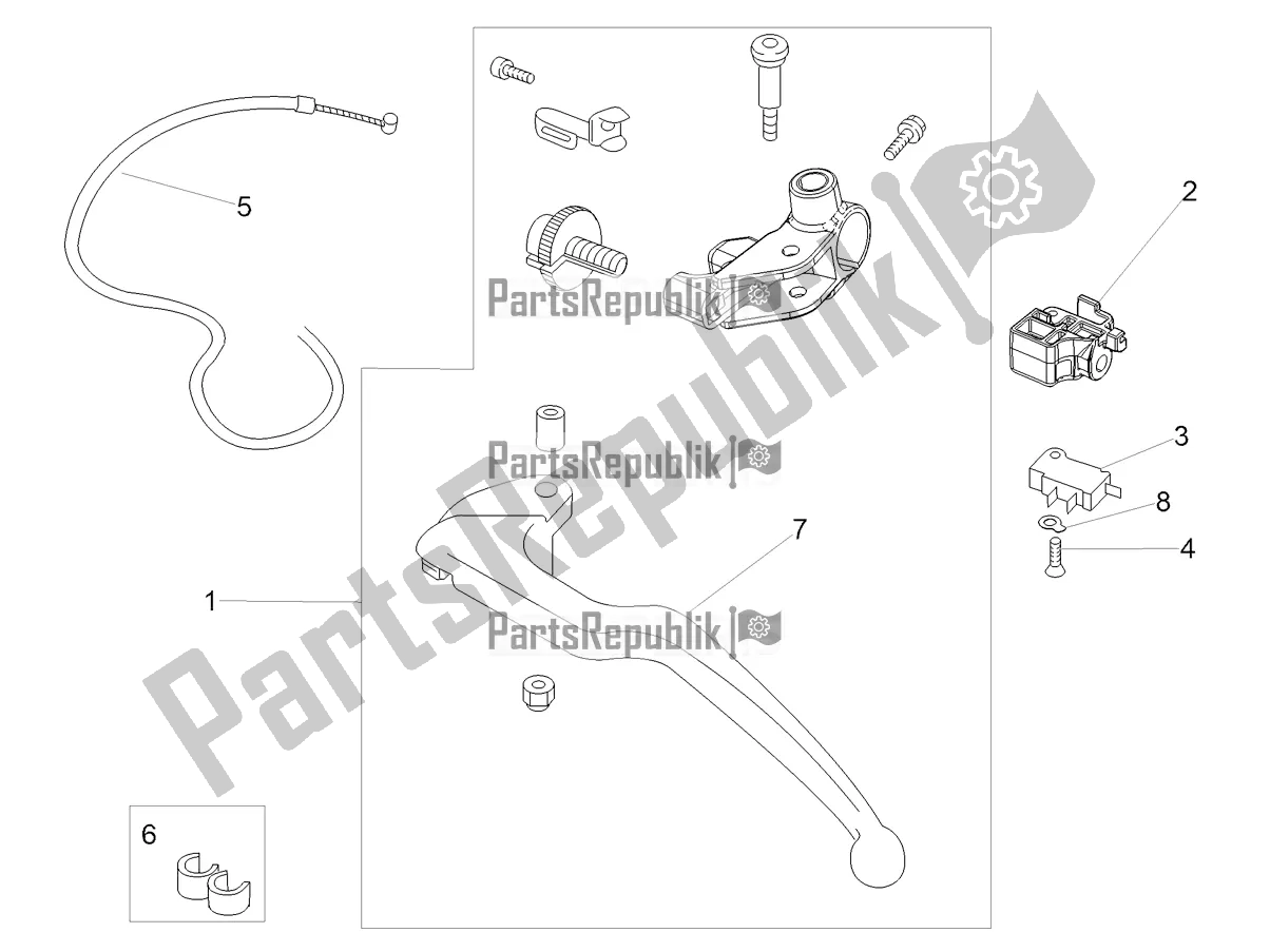 Todas las partes para Control De Embrague de Aprilia Tuono V4 1100 2022