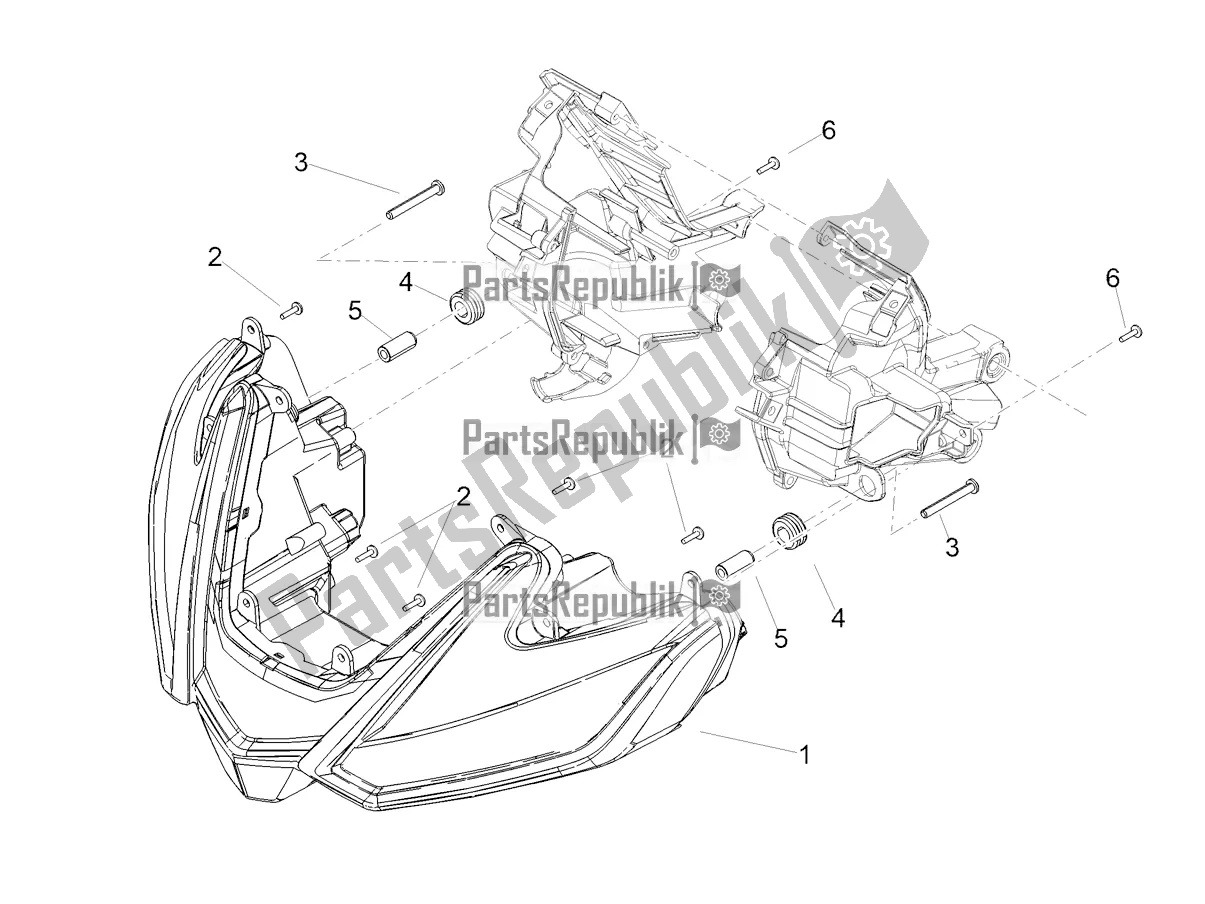 Toutes les pièces pour le Feux Avant du Aprilia Tuono V4 1100 2022