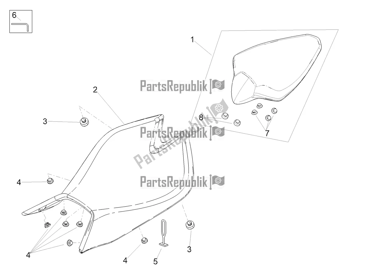 Toutes les pièces pour le Selle du Aprilia Tuono V4 1100 2022