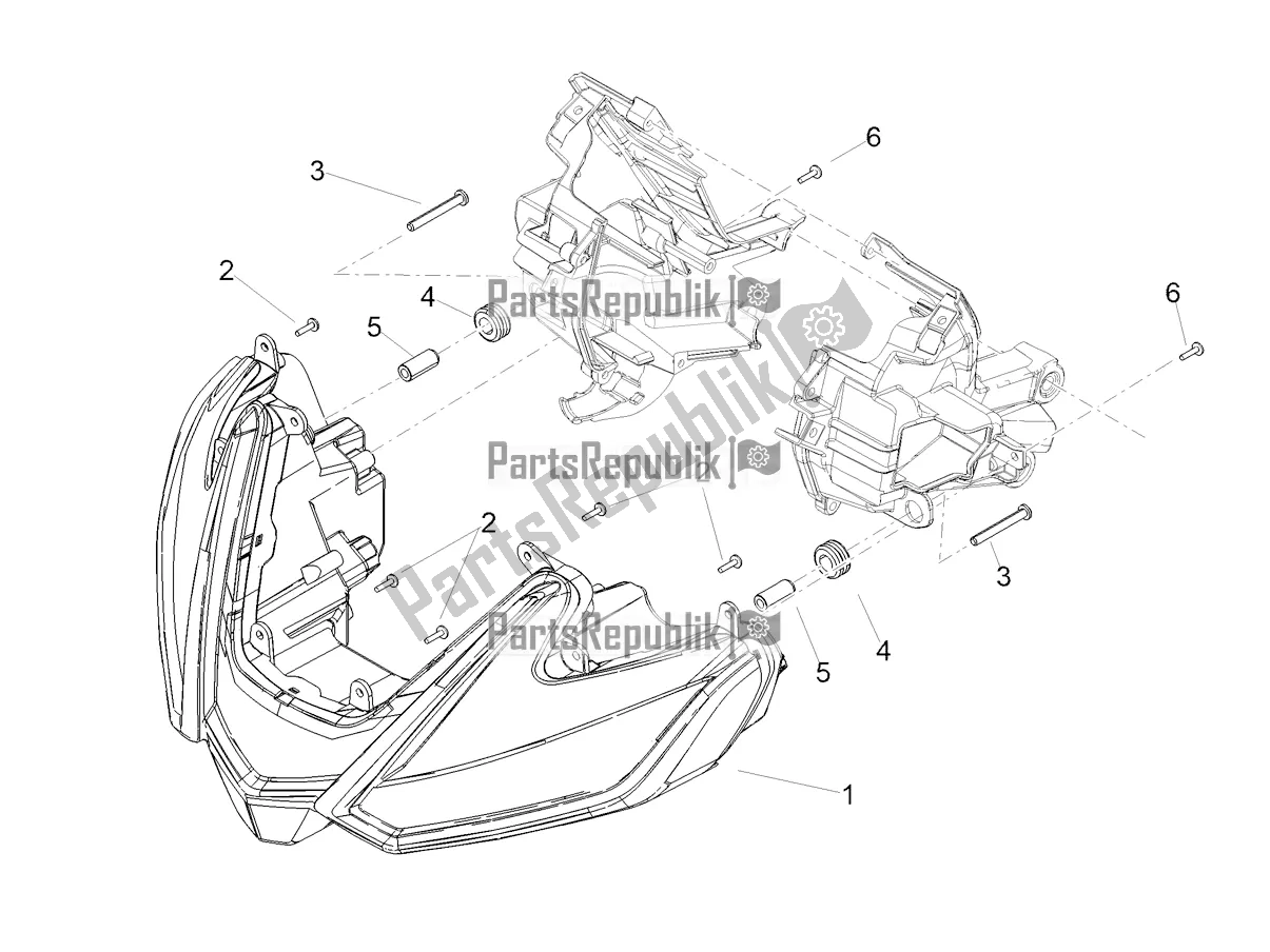 Toutes les pièces pour le Feux Avant du Aprilia Tuono V4 1100 Apac 2022