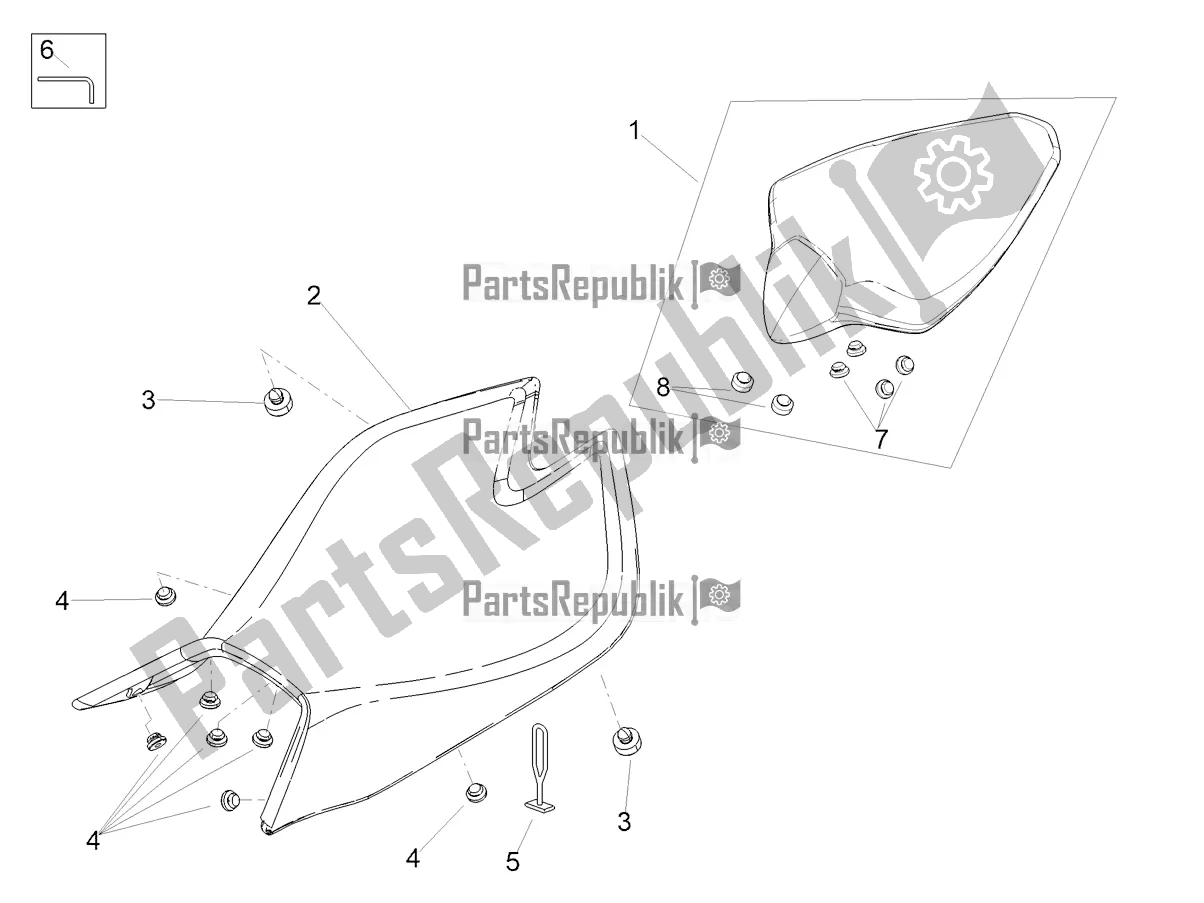 Tutte le parti per il Sella del Aprilia Tuono V4 1100 Apac 2022