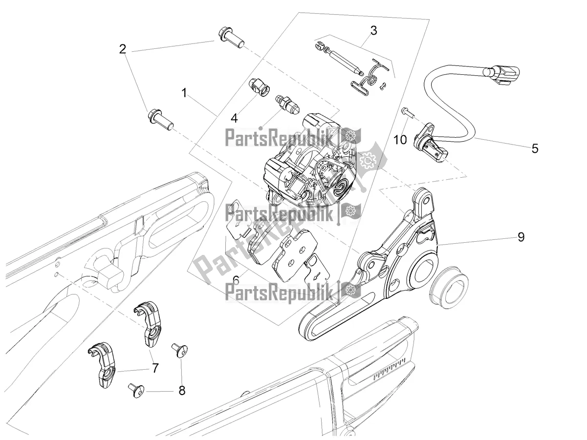 Alle Teile für das Bremssattel Hinten des Aprilia Tuono V4 1100 E5 2021